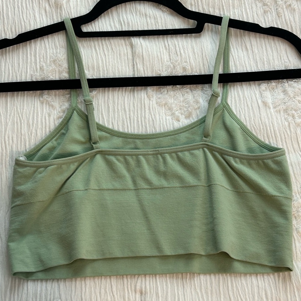 Green Crop Top